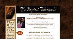 Desktop Screenshot of baptisttabernacleonline.com