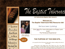 Tablet Screenshot of baptisttabernacleonline.com